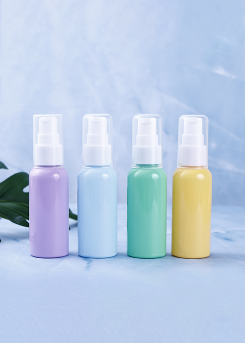 50 ml PET-kleurige spuitfles in effen kleur