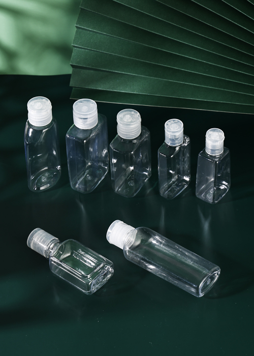 60 ml PET flip-top ovale vierkante fles platte fles
