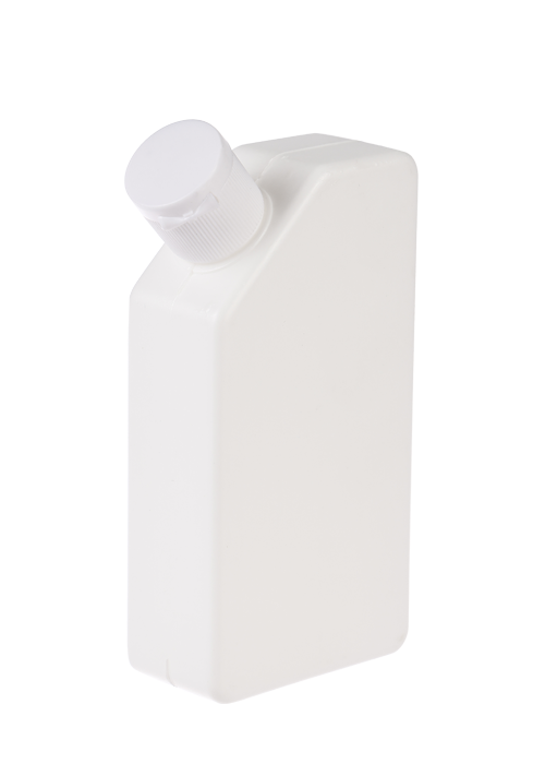 Platte fles van 100 ml PE schuine mond