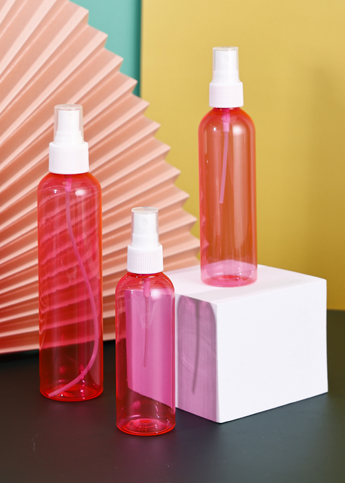 100ml-200ml PET roze transparante fles