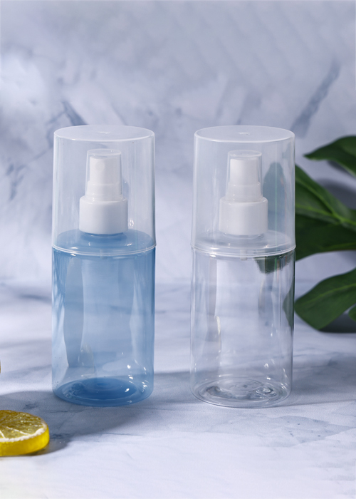 200 ml PET cilindrische grote deksel doorzichtige spuitfles