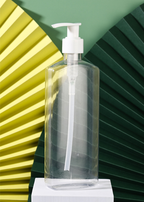 400 ml PET-fles met platte lotionpomp