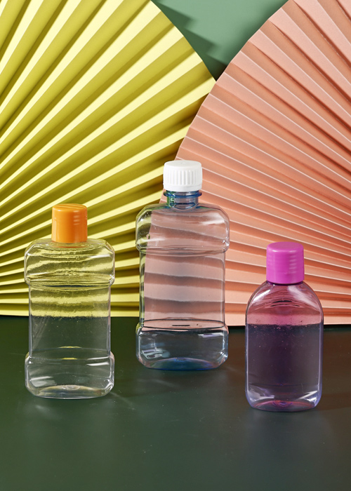 100-300 ml PET doorzichtige fles voor mondwater