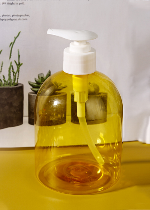 500 ml PET-doorzichtige ronde dikke gel-handdesinfecterende lotionpompfles