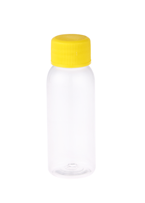 30-100 ml transparante PET-flip-top fles