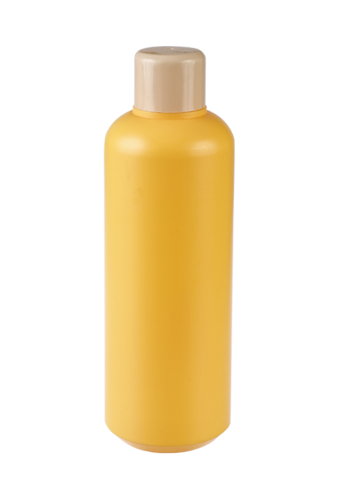 1 liter gele PE ronde fles vloeibare fles