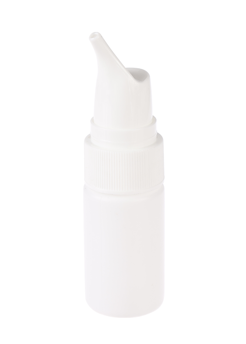 Fles met zoutoplossing van 50 ml