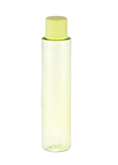 60-100ml 24 kaliber turquoise PET cilindrische fles met schroefdop