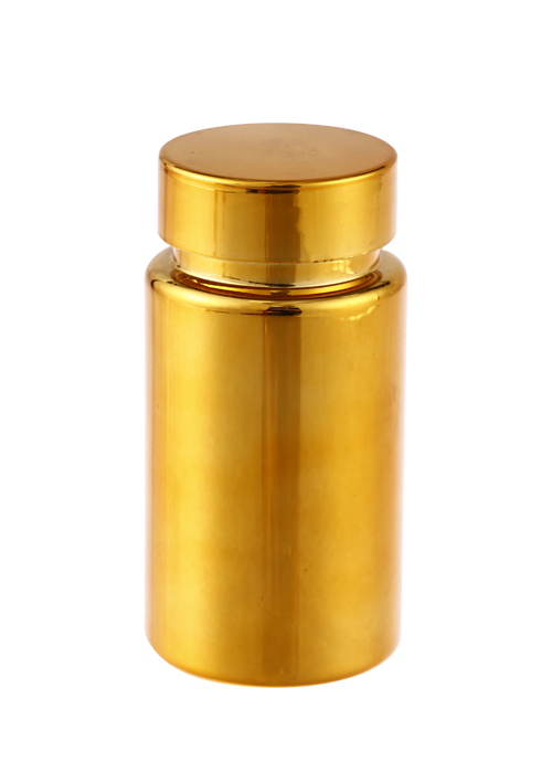 100ml PET-galvaniserende gouden zilveren shading fles voor gezondheidszorgproduct