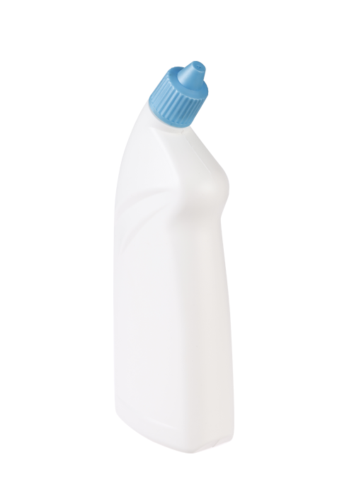 600-700ml PE wasmiddel fles schuine mond toilet reinigingsvloeistof fles ontsmettingsmiddel