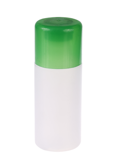 120 ml crème PE witte rechte cilindrische fles