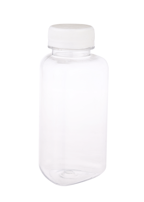 300 ml transparante driehoekige PET-fles