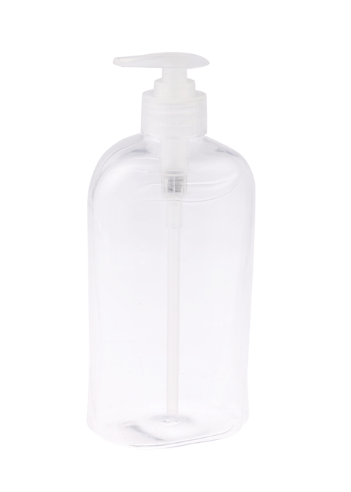 500 ml PET transparante gel lotion druk pomp fles wegwerp handdesinfecterend fles fles desinfectie en sterilisatie